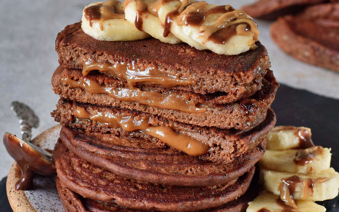 Chocolate Caramel Pancakes – Yum!