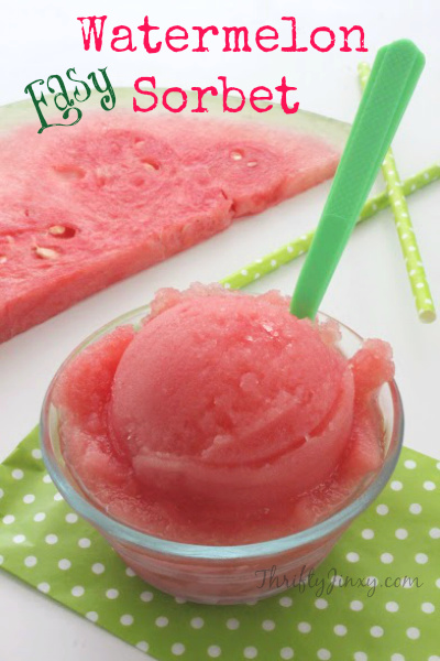 Easy Watermelon Sorbet