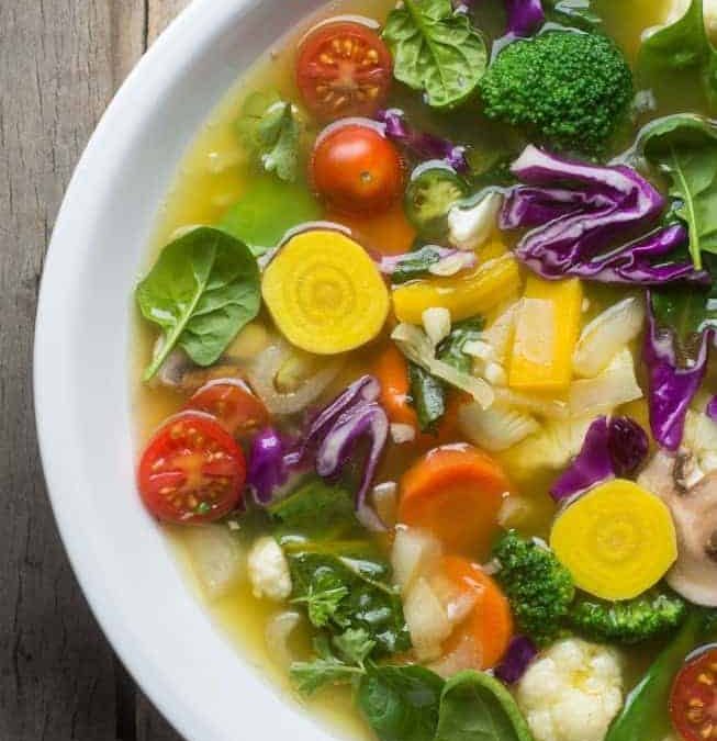 ‘Rainbow Soup’ that is detoxing and healthy!