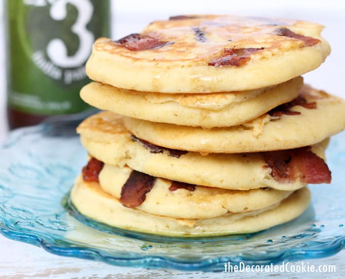 Beer and bacon flapjacks