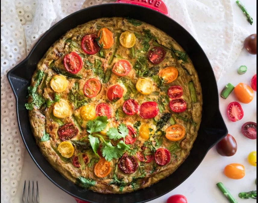 Tomato Asparagus Frittata